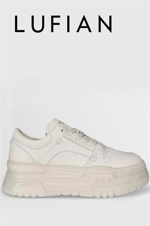 Lufian Darla Beyaz Kadın Deri Sneaker Ayakkabı 121230020