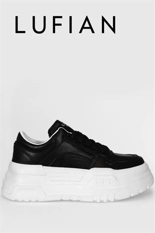 Lufian Darla Siyah Kadın Deri Sneaker Ayakkabı 121230020