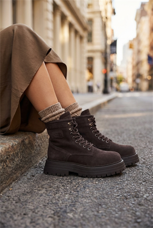 Lufian Ember Kahverengi Kadın Bot -122230021