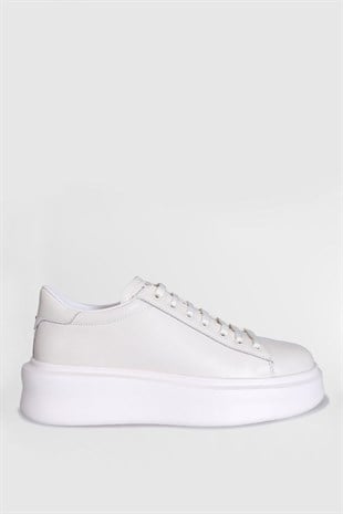 Lufian Gage Beyaz Hakiki Deri Erkek Sneaker Ayakkabı 111230205-220-221