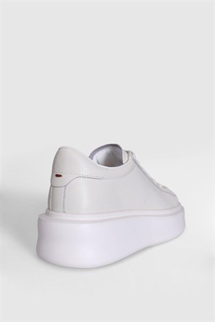 Lufian Gage Beyaz Hakiki Deri Erkek Sneaker Ayakkabı 111230205-220-221