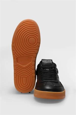 Lufian Luana Siyah Hakiki Deri Kadın Sneaker Ayakkabı 121230029