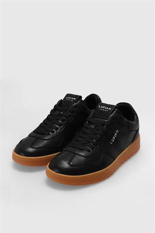 Lufian Luana Siyah Hakiki Deri Kadın Sneaker Ayakkabı 121230029