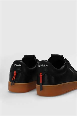 Lufian Luana Siyah Hakiki Deri Kadın Sneaker Ayakkabı 121230029