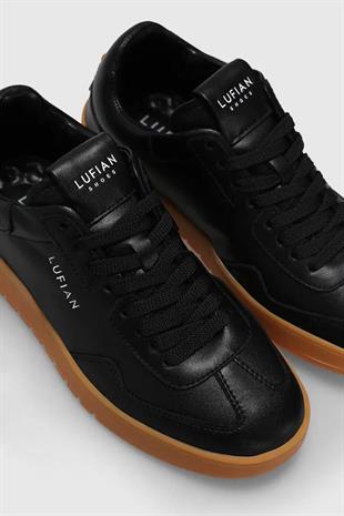 Lufian Luana Siyah Hakiki Deri Kadın Sneaker Ayakkabı 121230029