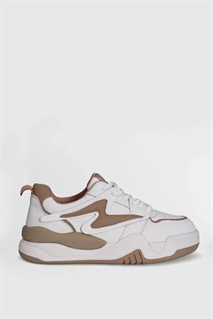 Lufian Maya Bej Kadın Sneaker Ayakkabı 121230051