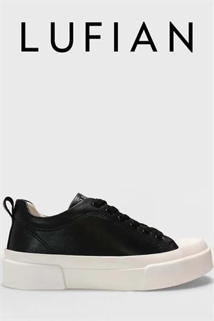 Lufian Mia Siyah Hakiki Deri Kadın Sneaker Ayakkabı 121230038