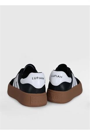 Lufian Mira Siyah Kadın Deri Sneaker Ayakkabı 121230005