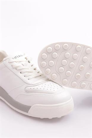 Lufian Noah Beyaz Hakiki Deri Erkek Sneaker Ayakkabı 112230192