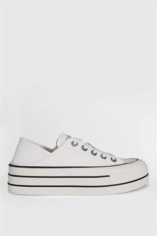 Lufian Pamela Beyaz Kadın Sneaker Ayakkabı 121230001
