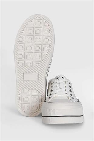 Lufian Pamela Beyaz Kadın Sneaker Ayakkabı 121230001