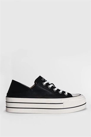 Lufian Pamela Siyah Kadın Sneaker Ayakkabı 121230001