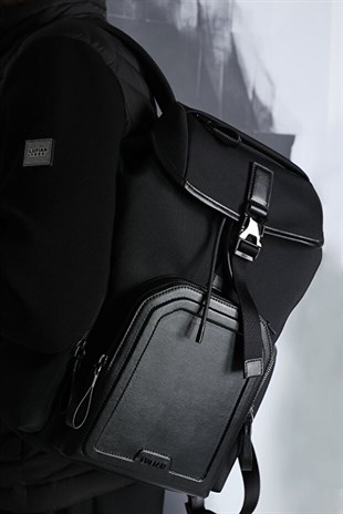 Lufian Serene Siyah Sırt Çantası Unisex Çanta 111410004