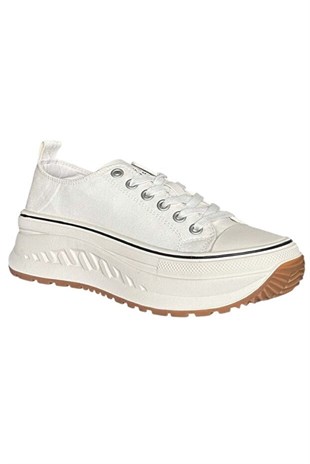 Lufian Shay Beyaz Kadın Sneaker Ayakkabı 121230092