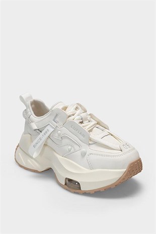 Lufian Stormy Beyaz Kadın Sneaker Ayakkabı 122230014