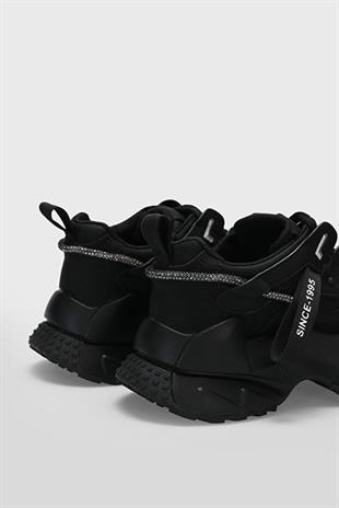 Lufian Stormy Siyah Kadın Sneaker Ayakkabı 122230014
