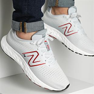 New Balance 520 Erkek Koşu Spor Ayakkabı Gri Kırmızı M520LR8