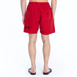 New Balance Baskılı Erkek Kırmızı Deniz Şortu MNS1324-RED