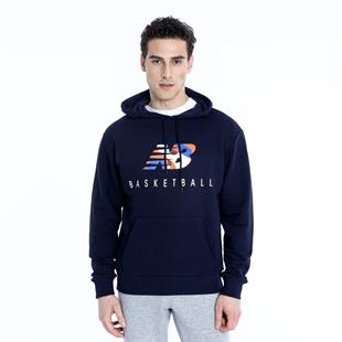 New Balance Lacivert Erkek Hoodie Sweatshirt MNH1361-AVI