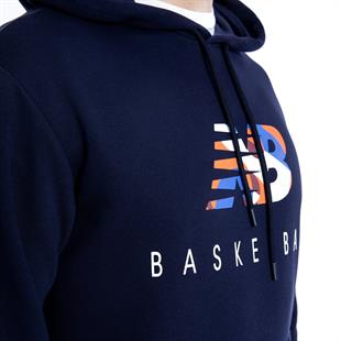 New Balance Lacivert Erkek Hoodie Sweatshirt MNH1361-AVI