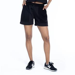 New Balance Pamuklu Siyah Kadın Şort WNS1357-BK