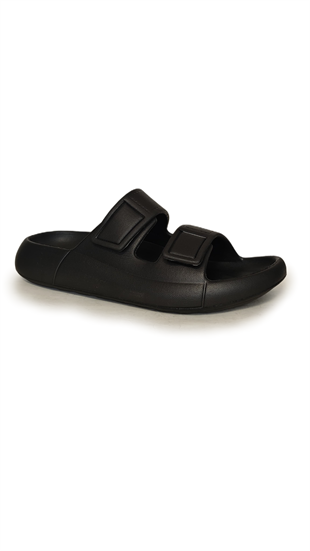 Oregon Shoes FeelUp Comfort Eva Erkek Deniz Günlük Cırtlı Terlik Siyah