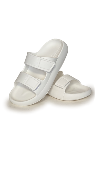 Oregon Shoes FeelUp Comfort Eva Erkek Deniz Günlük Cırtlı Terlik Ekru