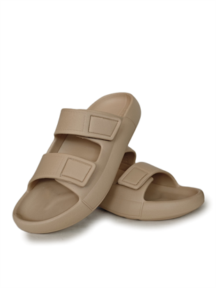Oregon Shoes FeelUp Comfort Eva Erkek Deniz Günlük Cırtlı Terlik Vizon