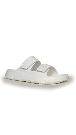 Oregon Shoes FeelUp Comfort Eva Erkek Deniz Günlük Cırtlı Terlik Ekru