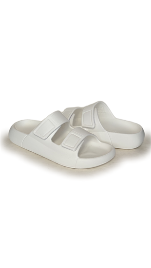 Oregon Shoes FeelUp Comfort Eva Erkek Deniz Günlük Cırtlı Terlik Ekru