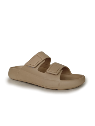 Oregon Shoes FeelUp Comfort Eva Erkek Deniz Günlük Cırtlı Terlik Vizon