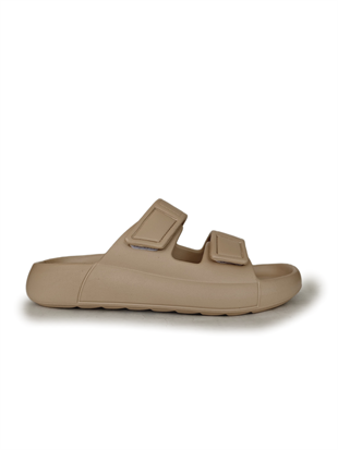 Oregon Shoes FeelUp Comfort Eva Erkek Deniz Günlük Cırtlı Terlik Vizon