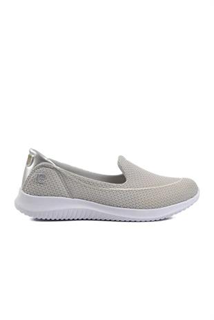 Pierre Cardin Kadın Gri Babet Günlük Bağsız Spor Ayakkabı 30168