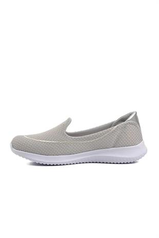 Pierre Cardin Kadın Gri Babet Günlük Bağsız Spor Ayakkabı 30168