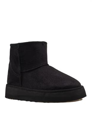 Pierre Cardin Kadın İçi Peluş Süet Siyah Yüksek Taban Günlük Bot 52710