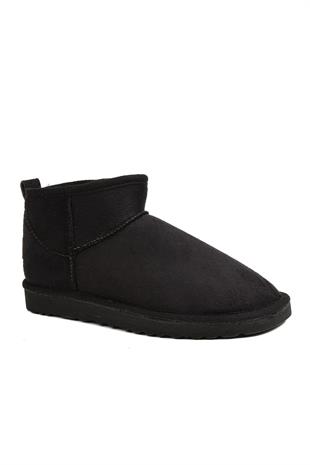 Pierre Cardin Kadın İçi Peluş Süet Siyah Günlük Bot 52126