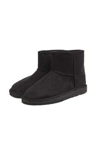 Pierre Cardin Kadın İçi Peluş Süet Siyah Günlük Bot 52127