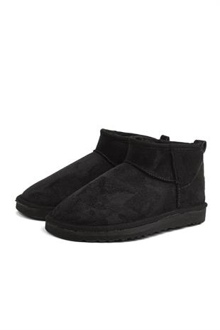 Pierre Cardin Kadın İçi Peluş Süet Siyah Günlük Bot 52126