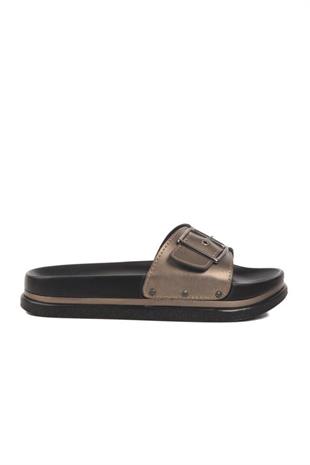 Pierre Cardin Platin Yüksek Taban Ortopedik Taban Günlük Kadın Terlik 7424