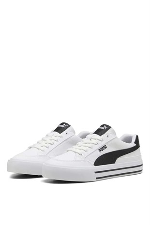 Puma Court Classic Vulc FS Beyaz Siyah Erkek Sneaker Günlük Spor Ayakkabı 396353-02