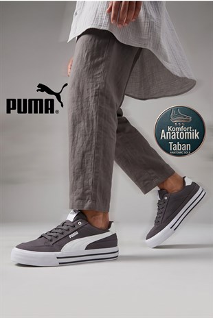 Puma Court Classic Vulc FS Beyaz Siyah Erkek Sneaker Günlük Spor Ayakkabı 396353-02