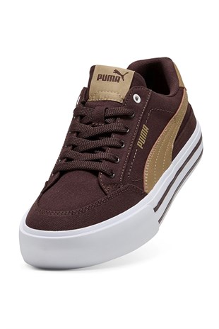 Puma Court Classic Vulc FS Chocolate-Taupe Erkek Sneaker Günlük Spor Ayakkabı 396353-41