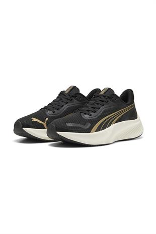 Puma Pounce Lite Siyah Altın Kadın Yürüyüş Spor Ayakkabı 310778-11