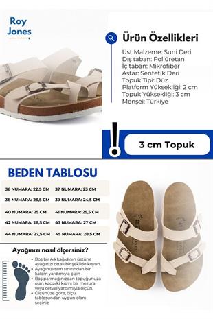 Roy Jones 7010 SunnyStride Unisex Beyaz Günlük Terlik