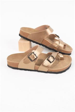 Roy Jones 7010 SunnyStride Unisex Gold Günlük Terlik