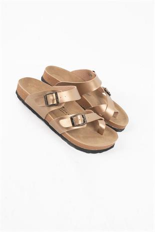 Roy Jones 7010 SunnyStride Unisex Gold Günlük Terlik
