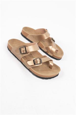 Roy Jones 7010 SunnyStride Unisex Gold Günlük Terlik