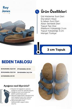 Roy Jones 7010 SunnyStride Unisex Lacivert Günlük Terlik