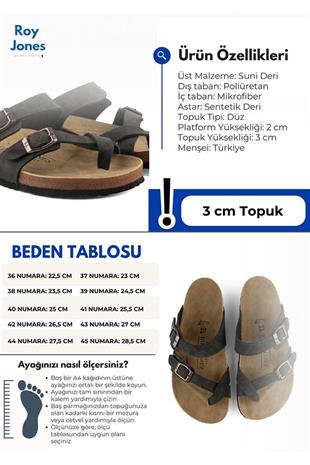 Roy Jones 7010 SunnyStride Unisex Siyah Günlük Terlik