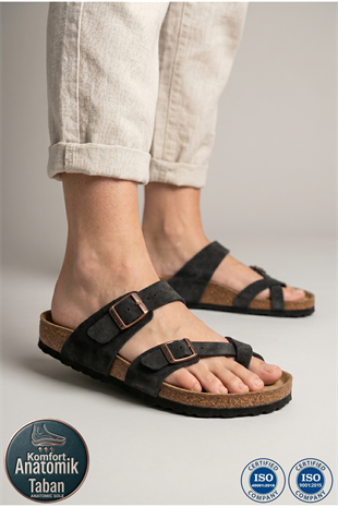 Roy Jones 7010 SunnyStride Unisex Siyah Günlük Terlik